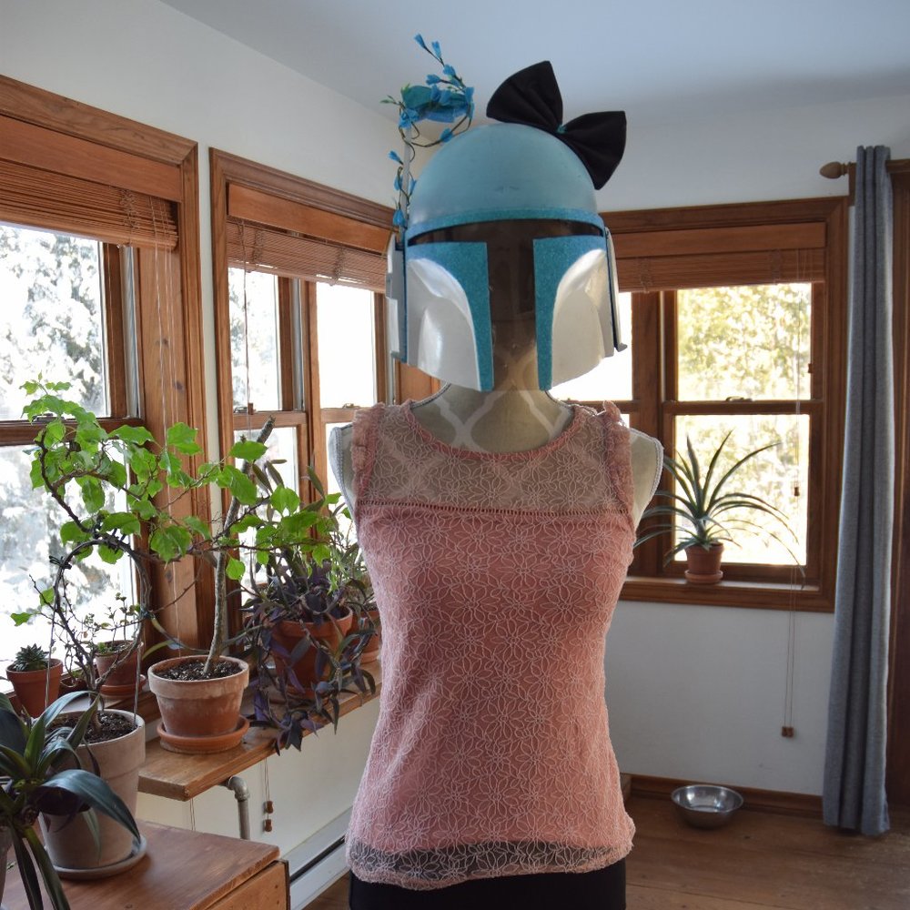 Pretty pink lace top